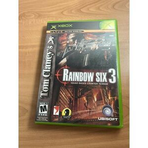 Tom Clancy's Rainbow Six 3 (Microsoft Xbox, 2003) Complete w/ Manual